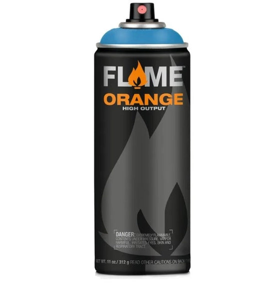Flame Orange Spray Paint - Crazy Blue