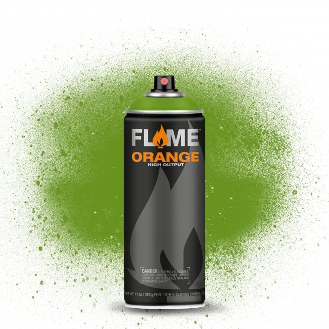 Flame Orange spray paint - Kiwi Dark
