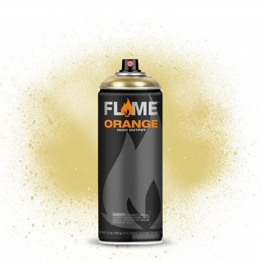 Flame Orange spray paint - Gold